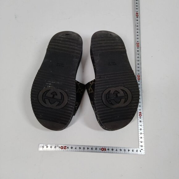 Authentic Gucci Sandals Women Blue Cotton mn334-121225 - Picture 7 of 8